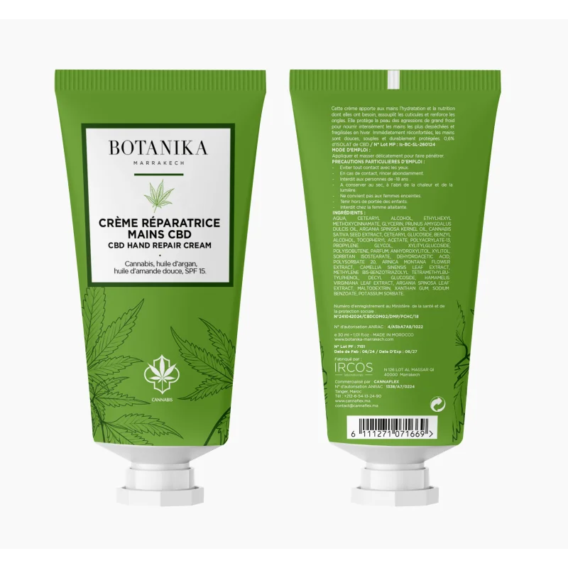 CANNAFLEX CREME REPARATRICE MAINS 30ML