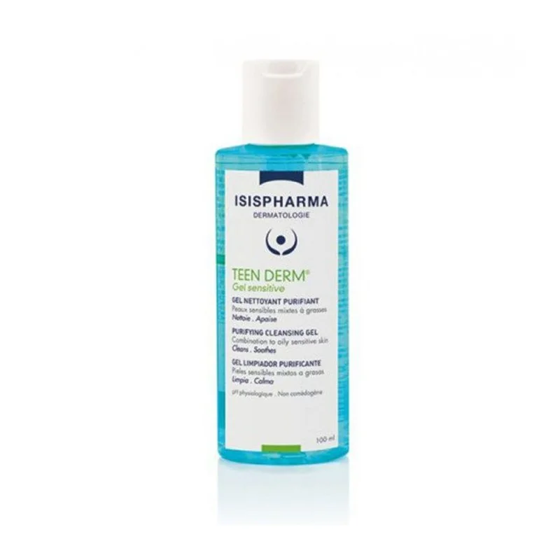ISISPHARMA TEEN DERM Gel Nettoyant Purifiant Sensitive 100ml