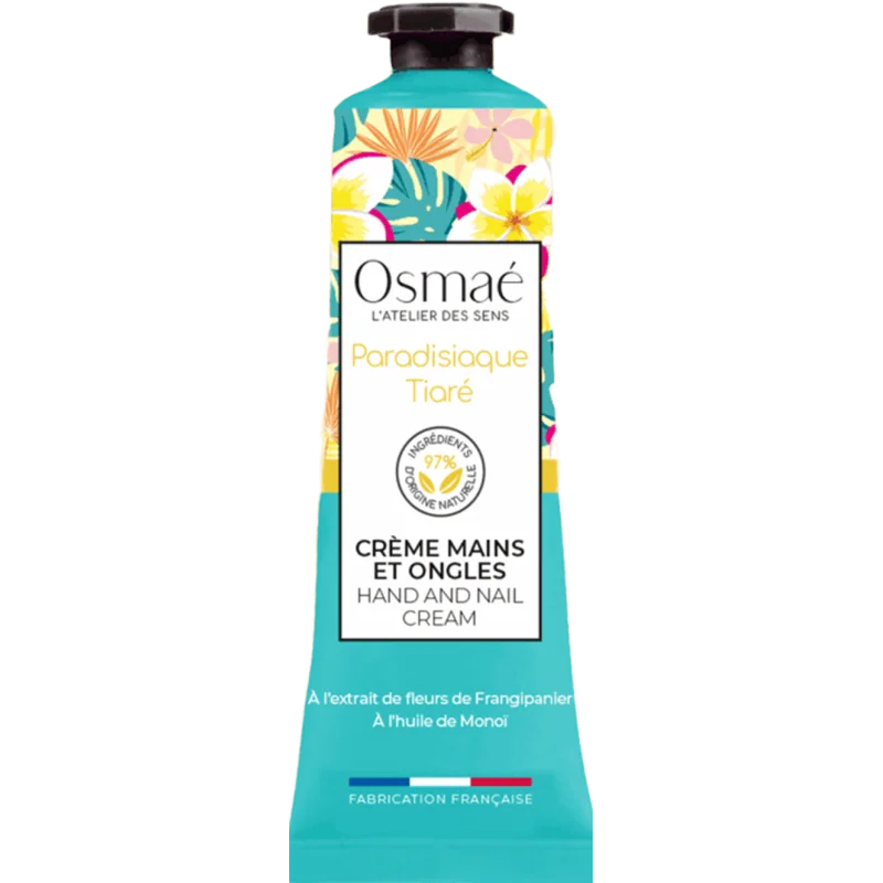 OSMAE Crème mains et ongles paradisiaque Tiaré 30 ml