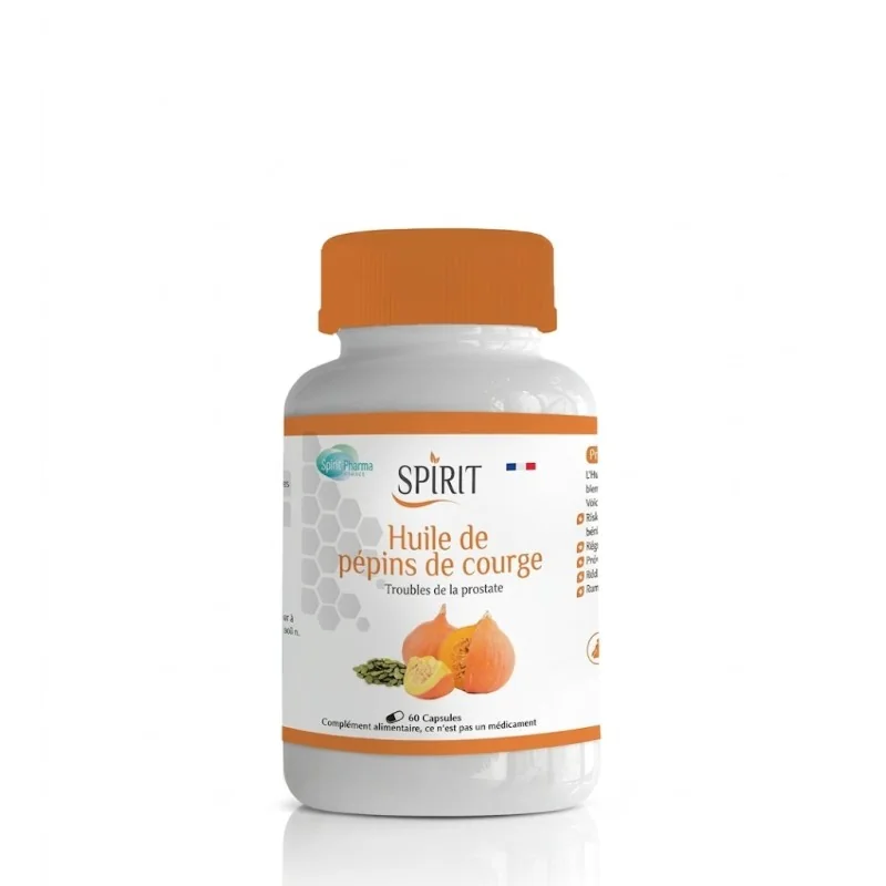 Spirit Huile de Pépins de Courge 60 Capsules