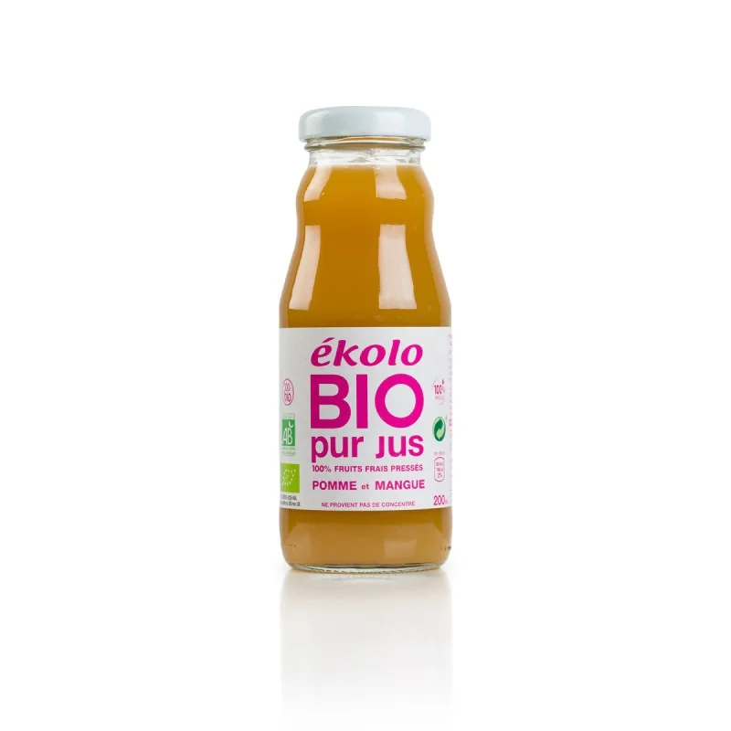 EKOLO BIO PUR JUS DE POMME ET MANGUE 200ML