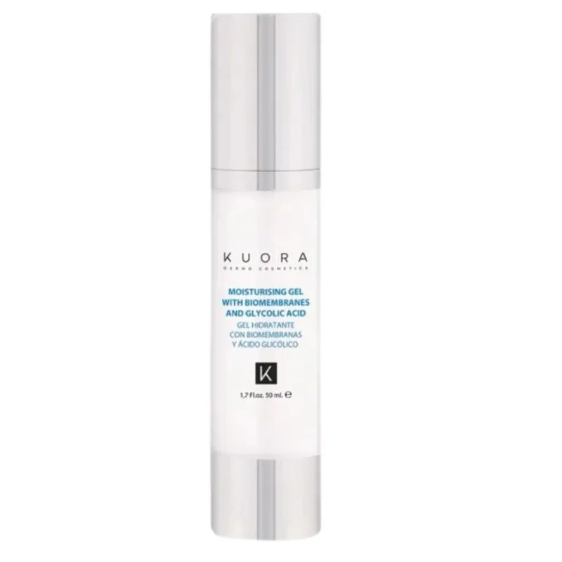 KUORA GEL HYDRATANT AUX BIOMEMBRANES ET A L’ACIDE GLYCOLIQUE SPF10 50ML