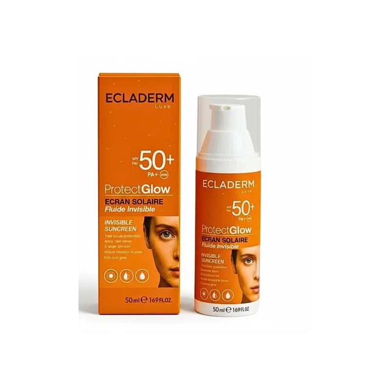 Ecladerm Protect Glow Ecran Fluide Invisible spf50+ 50ml