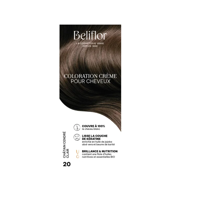 Beliflor UNIDOSE N° 20 CHATAIN CENDRE CLAIR 120ml