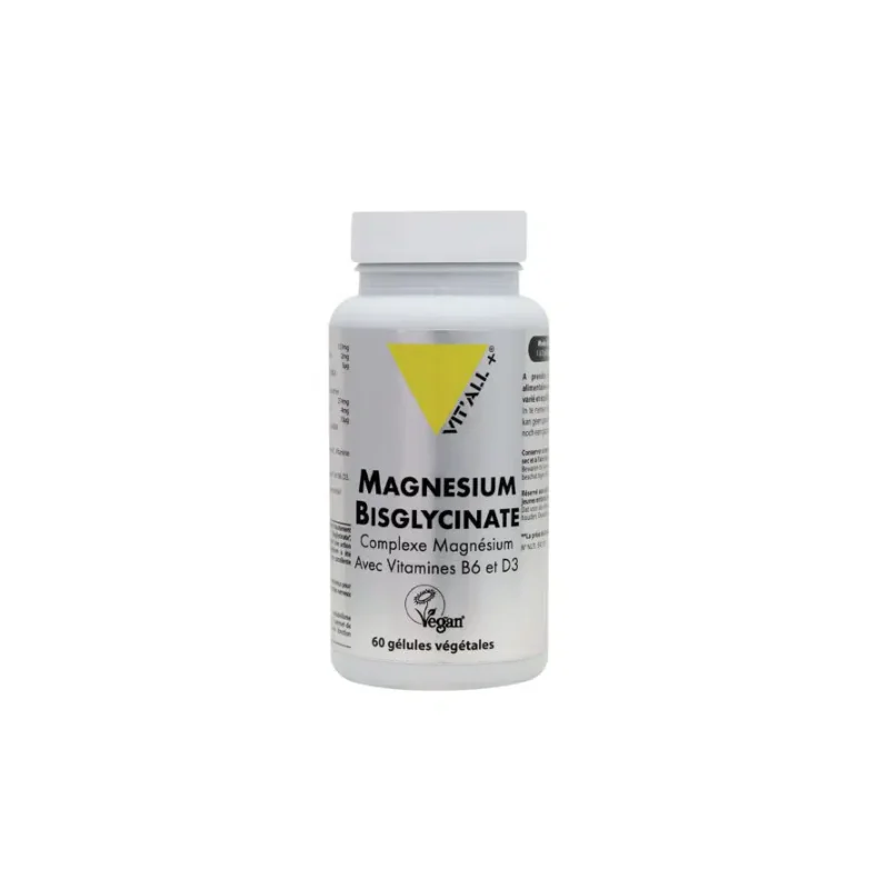 VIT’ALL+ MAGNESIUM BISGLYCINATE 60GELULES