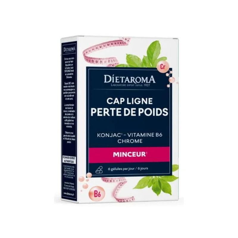 DIETAROMA CAPLIGNE KONJAC & CHROME 40 gélules