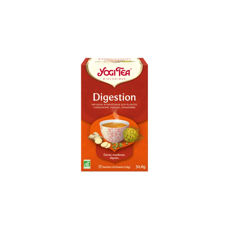 YOGI TEA Digestion 17x2g (cardamome, fenouil, coriandre, gingembre)