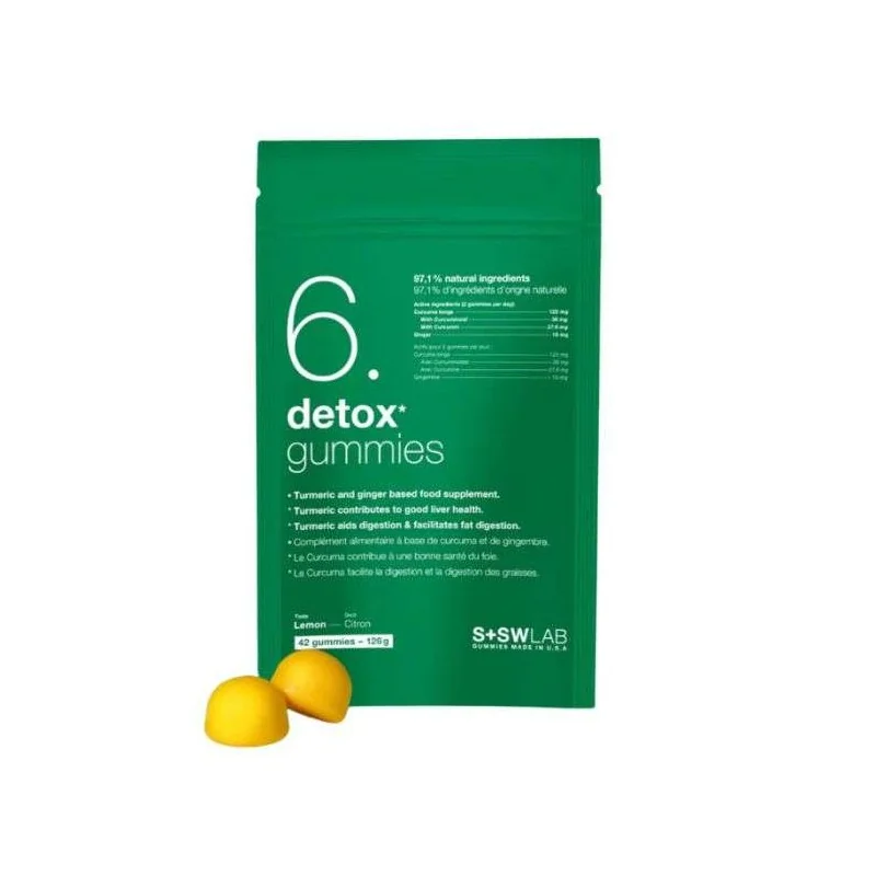 SSWLAB 6 DETOX GUMMIES 126G 42 GUMMIES GOUT CITRON