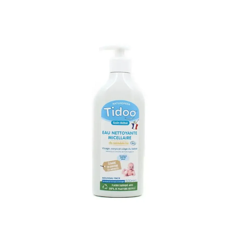 TIDOO EAU NETTOYANTE MICELLAIRE AU CALENDULA BIO 500ML
