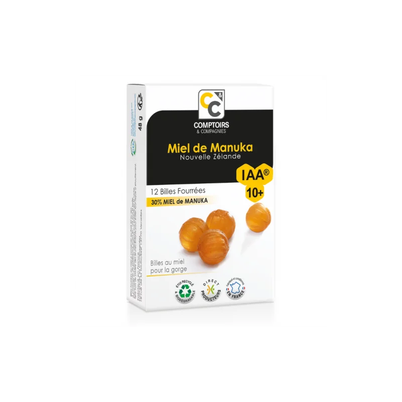 Comptoirs & Compagnie BILLES FOURREES AU MIEL DE MANUKA