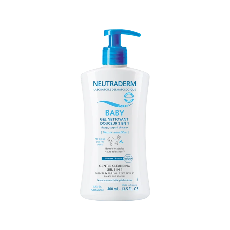 NEUTRADERM BABY GEL NETTOYANT DOUCEUR 3 EN 1 - 400ML