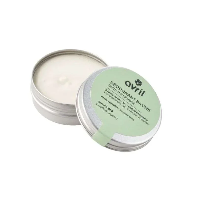 AVRIL DEODORANT BAUME A L HUILE DE COCO BIO PARFUM BERGAMOTE PEAUX SENSIBLES 85 G