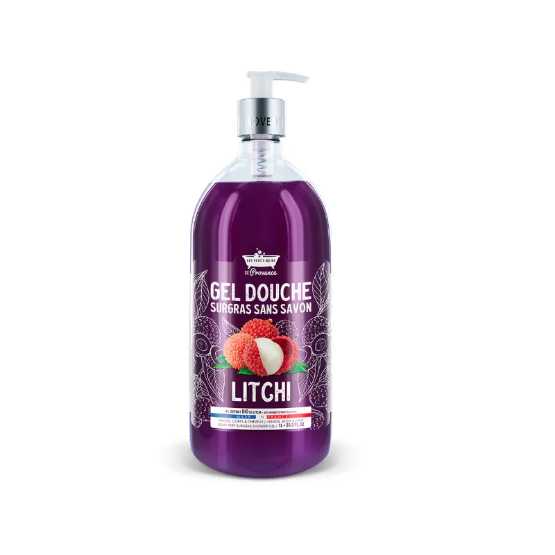 LES PETITS BAINS DE PROVENCE GEL DOUCHE LITCHI 1 L