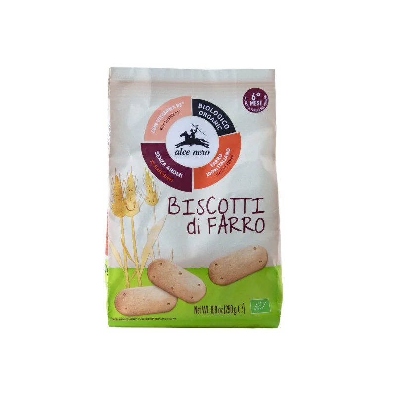 Alce Nero Biscuit Blé Farro 250G