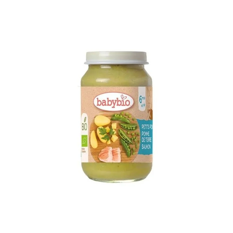 BABYBIO POT PETITS POIS POMME DE TERRE SAUMON 200G