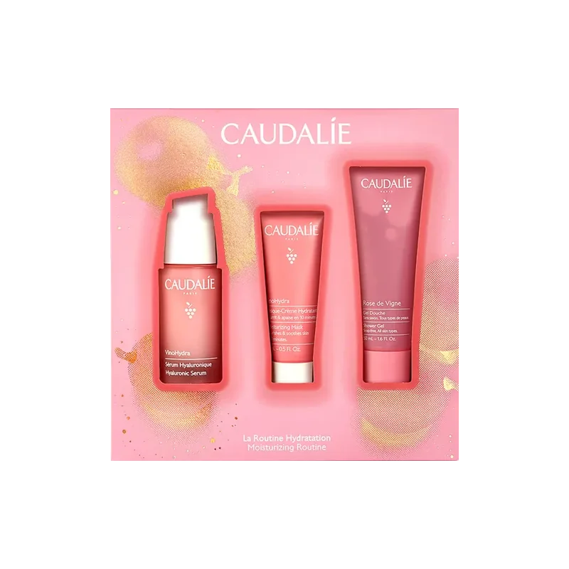 CAUDALIE COFFRET LA ROUTINE HYDRATATION VINOHYDRA SERUM HYALURONIQUE 30ML