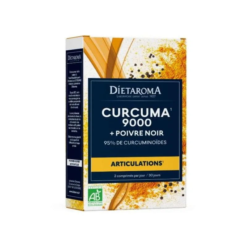 DIETAROMA CURCUMA ET POIVRE NOIR BIO 60 COMPRIMES