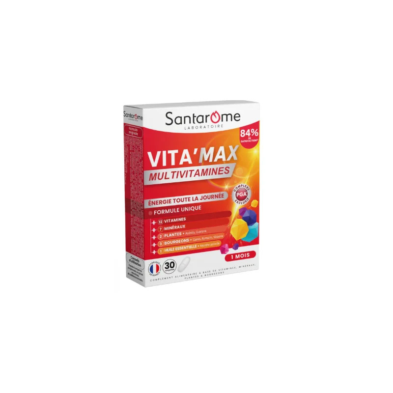 SANTAROME Vita'Max Multivitamines 30 comprimés