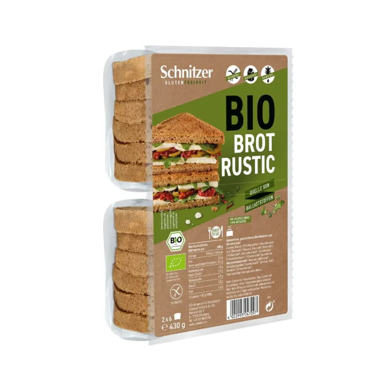 SCHNITZER PAIN DE MIE RUSTIQUE SG 430G