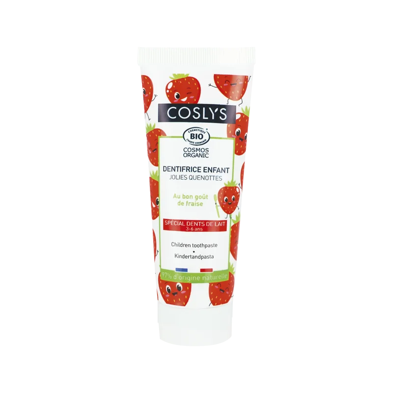 COSLYS GEL DENTIFRICE ENFANT DENTS DE LAIT FRAISE 50ML