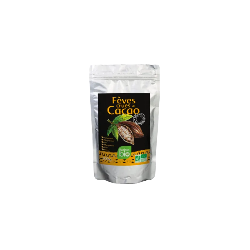 RACINES BIO FEVES DE CACAO CRUES 200G
