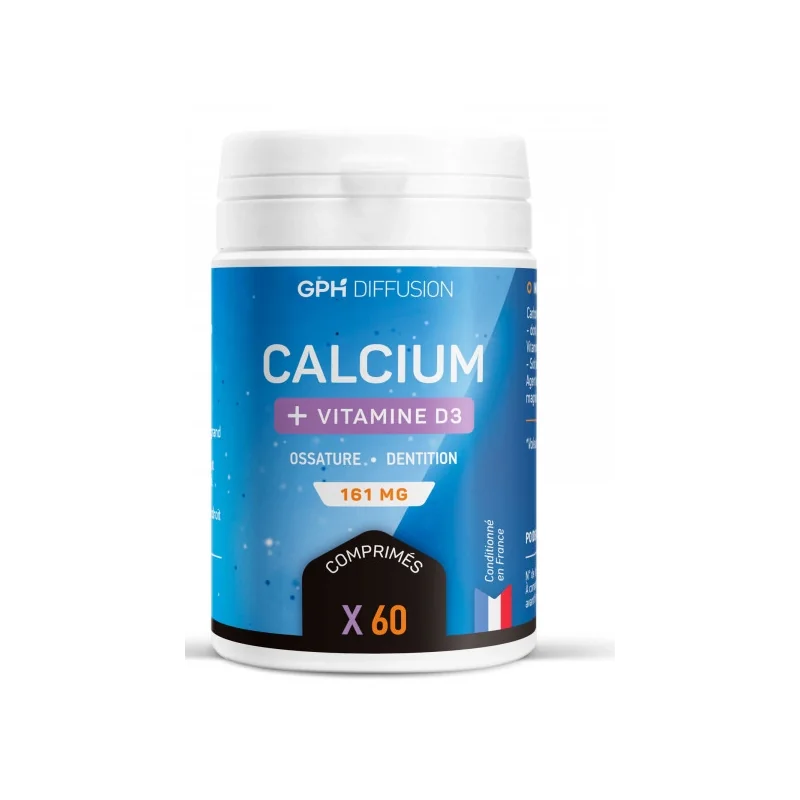 Gph Diffusion Calcium+Vitamine D3 60 Comprimés