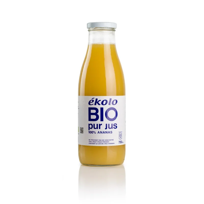 EKOLO BIO PUR JUS D'ANANAS 750ML