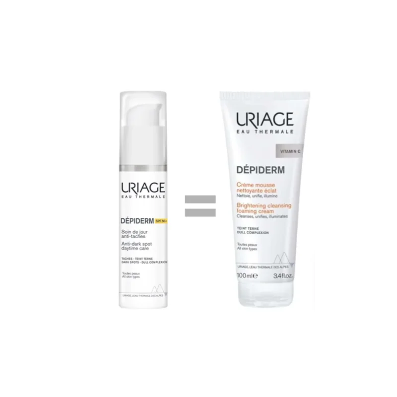 Uriage Depiderm Spf 50 30ml + MOUSSE NETTOYANTE 100 ML OFFERT