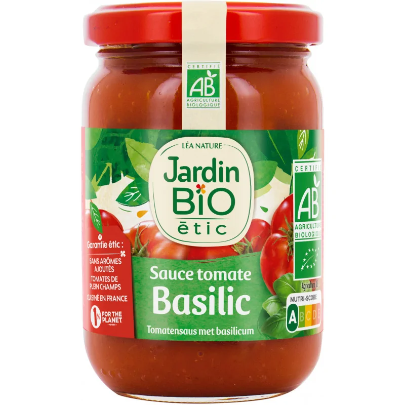 JARDIN BIO SAUCE TOMATE BASILIC 200G