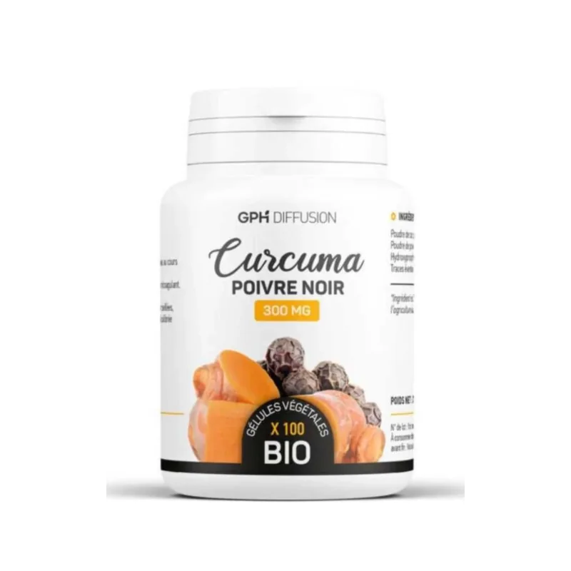 GPH DIFFUSION CURCUMA ET POIVRE NOIR 100 GELULES