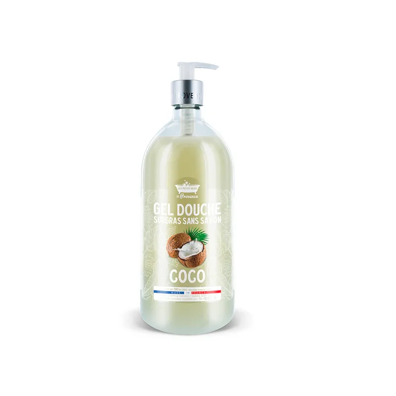 LES PETITS BAINS DE PROVENCE GEL DOUCHE SANS SAVON coco 1L