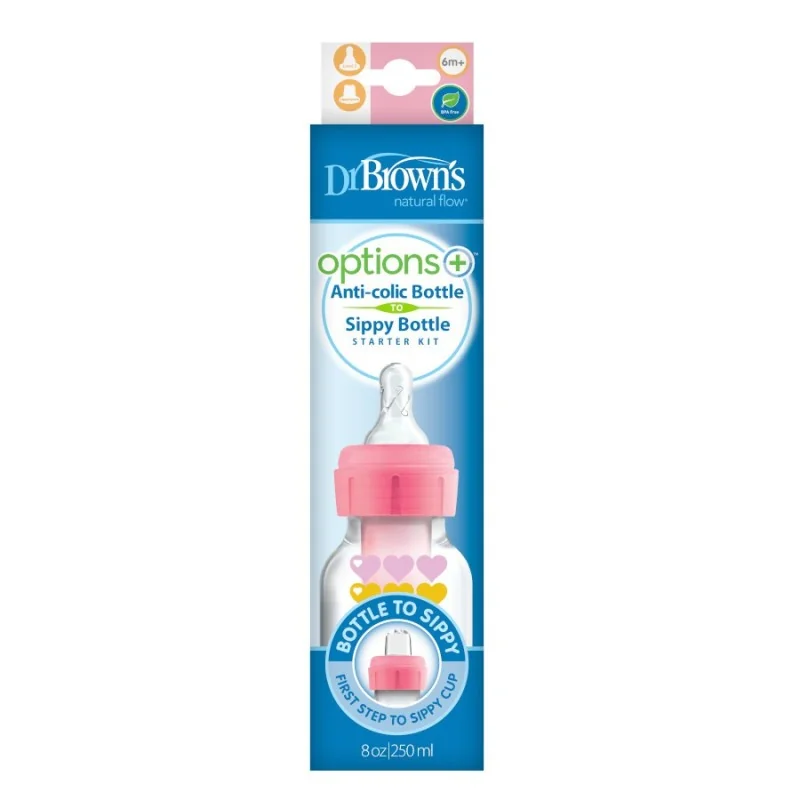 Dr browns Biberon Cole Etroit Pink 250ml SB8191