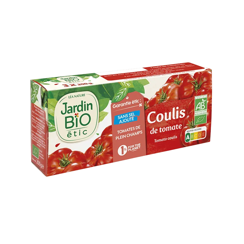 JARDIN BIO COULIS DE TOMATES 3x200G
