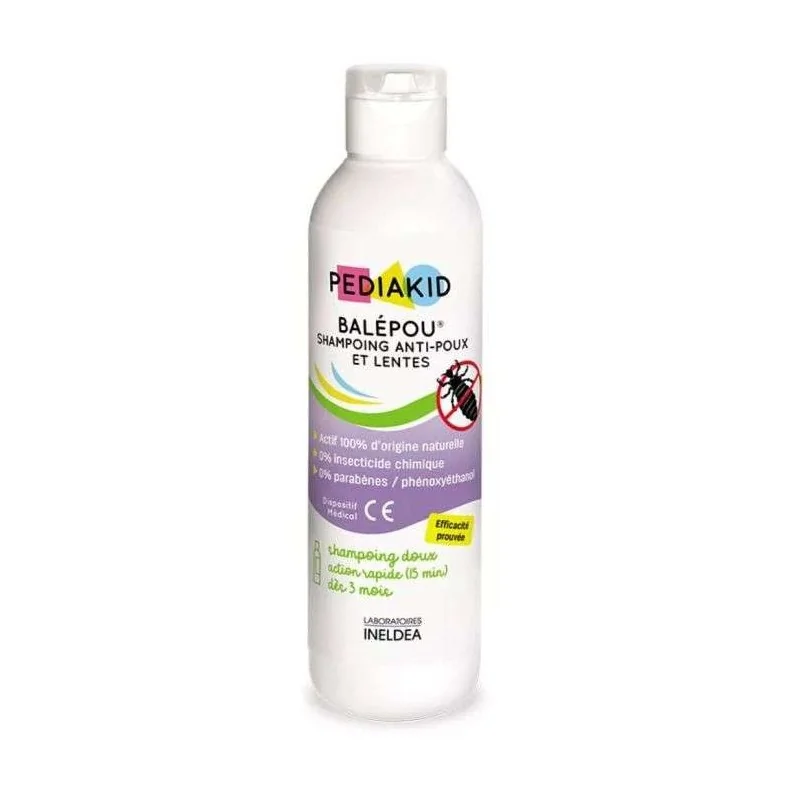PEDIAKID BALEPOU SHAMPOOING ANTI POUX ET LENTES 200 ML