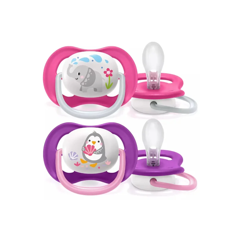 AVENT SUCETTE ORTHO 6-18M GRL ELEP/PENG - SCF080/08