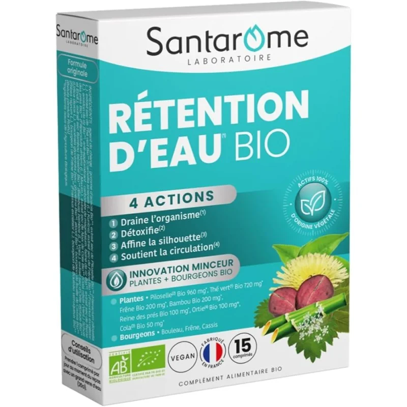 SANTAROME RETENTION D'EAU 15 COMPRIMES