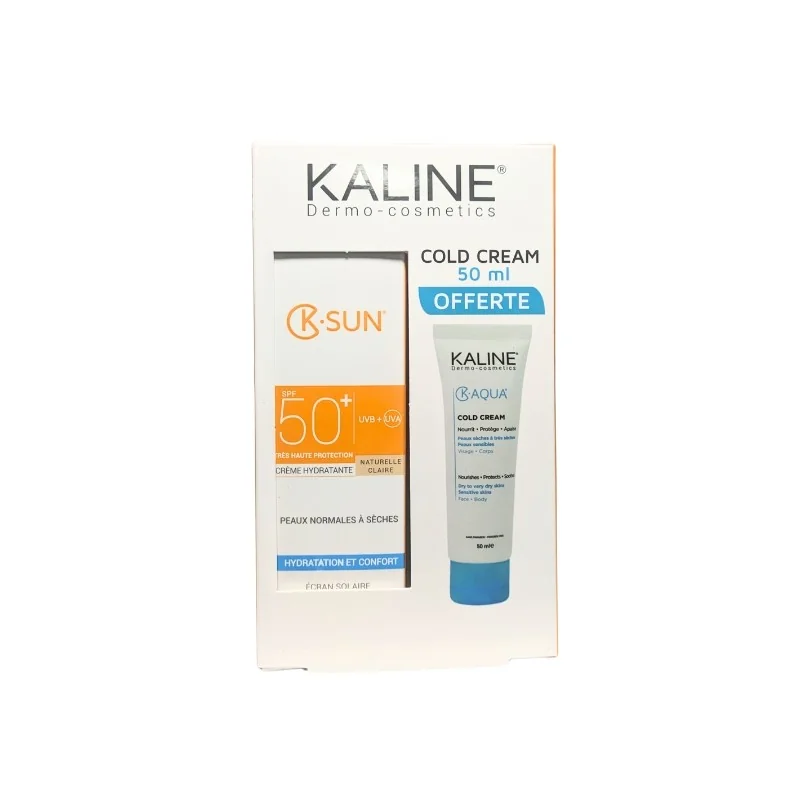 Kaline Ecran Naturelle Claire 50ml + Cold Cream Pack