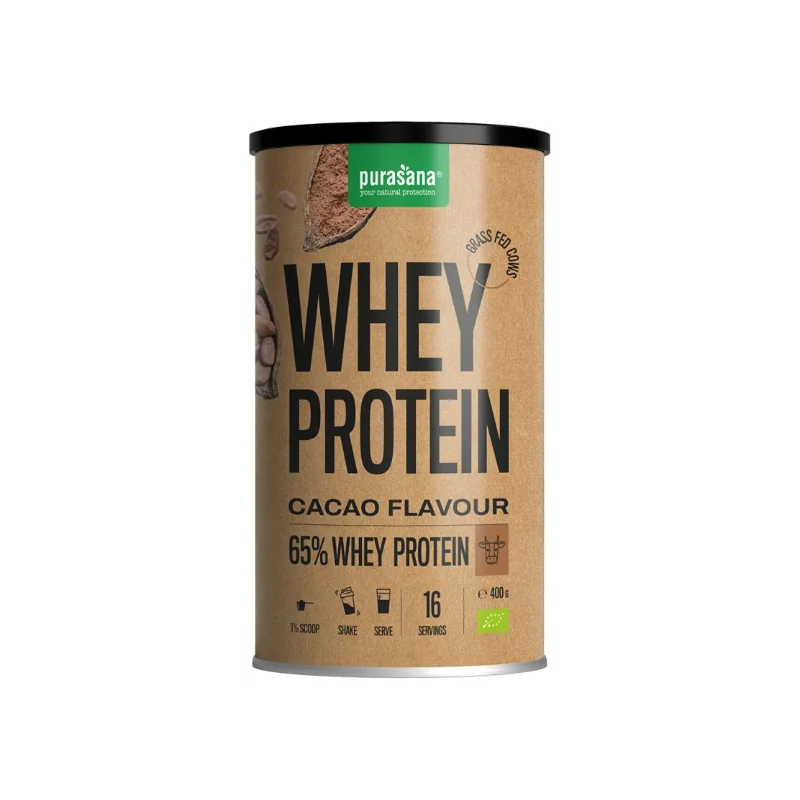 PURASANA PROTEINE WHEY 65% CACAO 400G