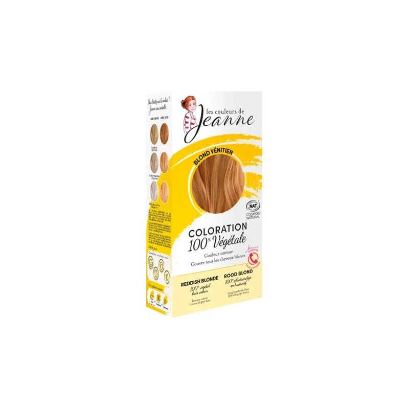LES COULEURS DE JEANNE COLORATION BLOND VENITIEN 100% VEGETALE 2x50G