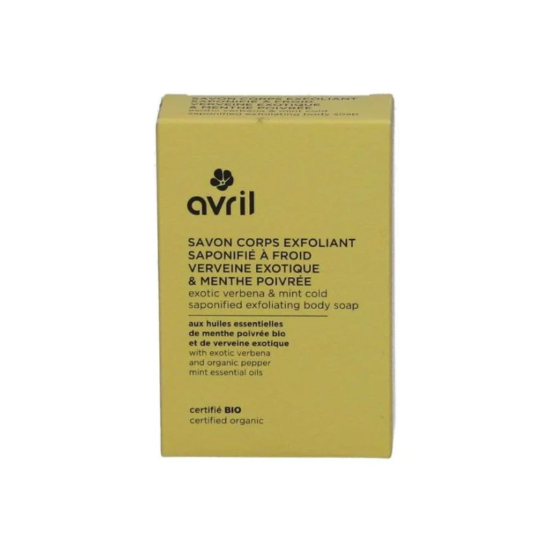 AVRIL SAVON CORPS EXFOLIANT SAPONIFIE A FROID VERVEINE EXOTIQUE