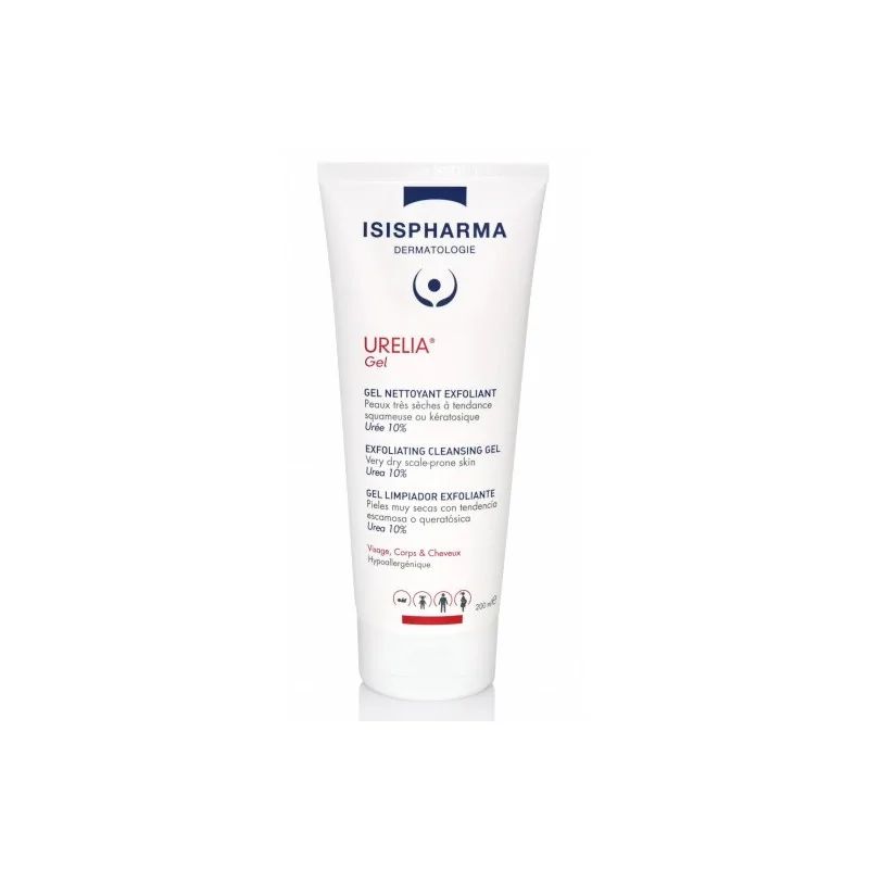 Isis pharma urelia gel nettoyant exfoliant 200 ml