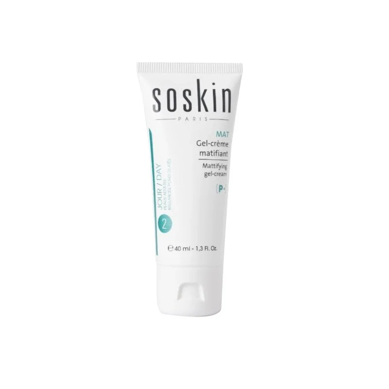 SOSKIN PURIFIANT+ GEL-CREME MATIFIANT 40ml Peaux Mixtes À Grasses
