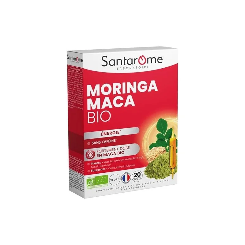 SANTAROME MORINGA MACA BIO 20 AMPOULES