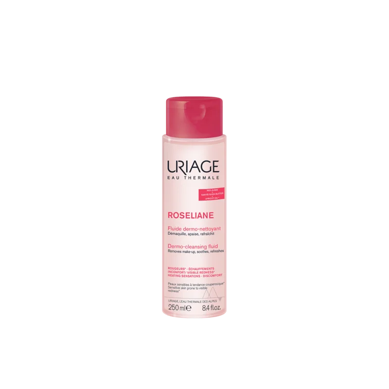 URIAGE ROSELIANE FLUIDE DERMO-NETTOYANT APAISANT 250ml Nettoie - Démaquille - Apaise