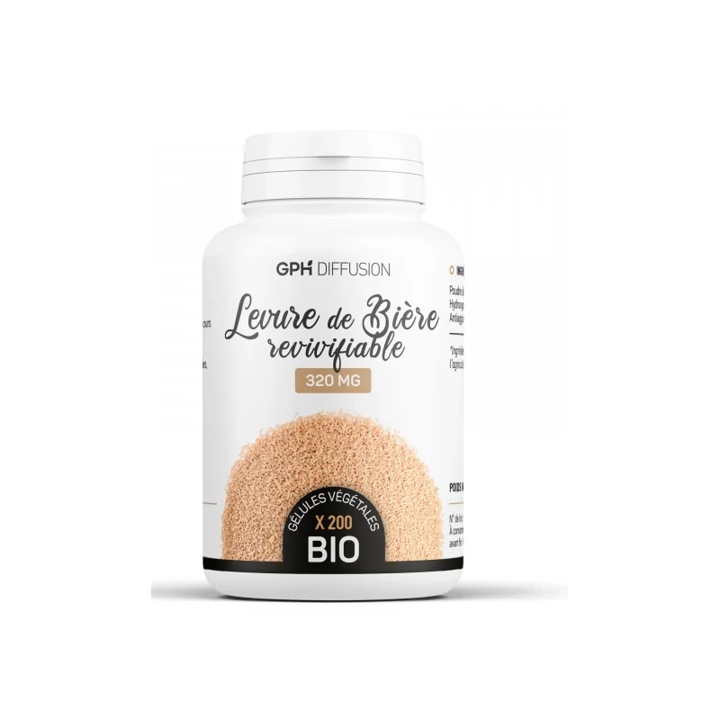 GPH DIFFUSION LEVURE DE BIERE REVIVIFIABLE 200 gélules