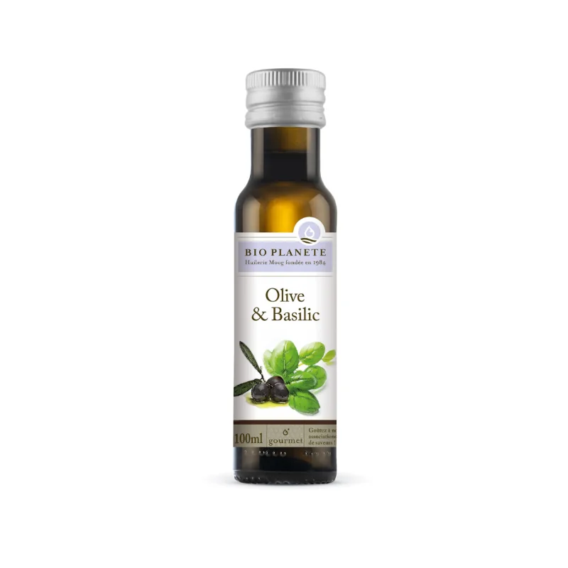 Bio Planète Huile Olive & Basilic 100Ml