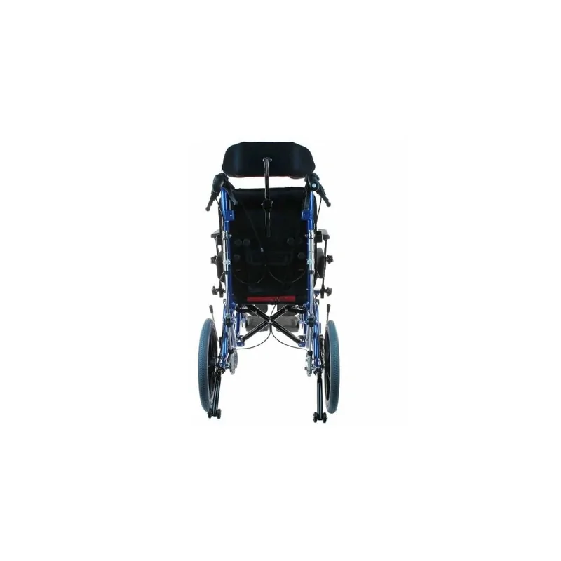 Poussette en Aluminium Bleu pour adulte handicapé L2034