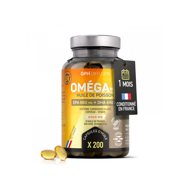 GPH DIFFUSION OMEGA 3 200 CAPSULES
