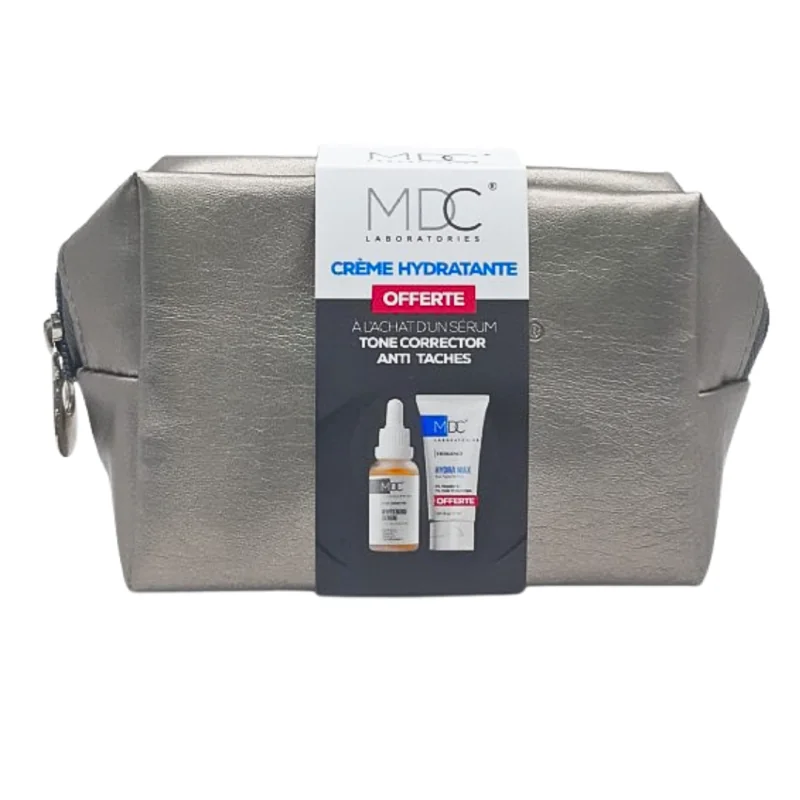 MDC OFFRE TONE CORRECTOR SERUM ECLAIRCISSANT 30 ML+MDC HYDRA MAX 30ML + TROUSSE OFFERTS