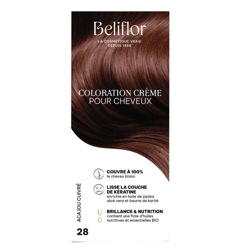 Beliflor UNIDOSE N° 28 ACAJOU CUIVRE 120ml